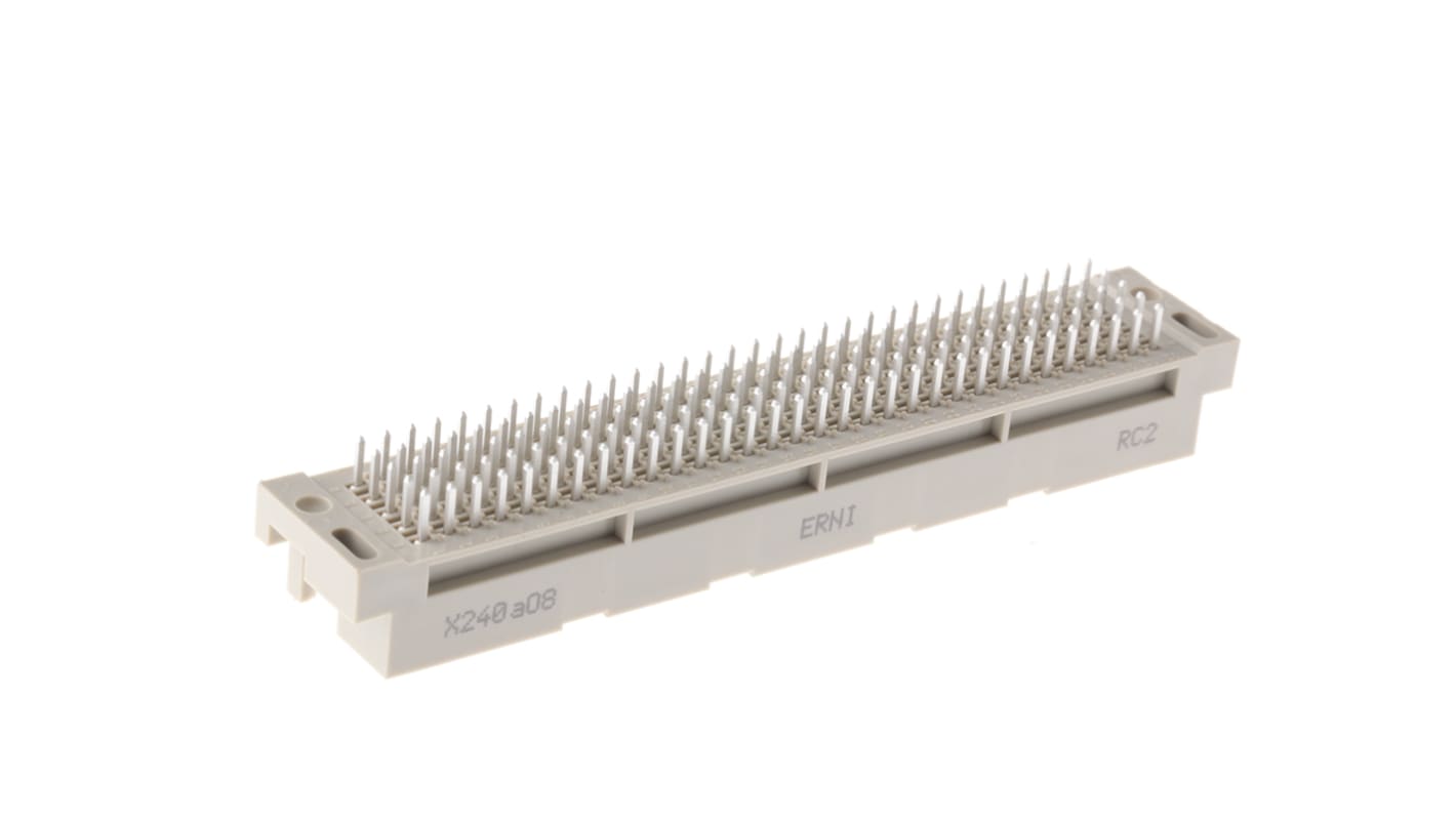 ERNI ERNIPRESS 160 Way 2.54mm Pitch, Type TE Class C2, 5 Row, Straight DIN 41612 Connector, Plug