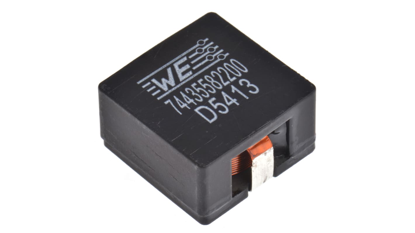 Wurth Elektronik 巻線インダクタ (面実装), 22 μH, 15A, 22.5 x 22 x 12mm, 74435582200