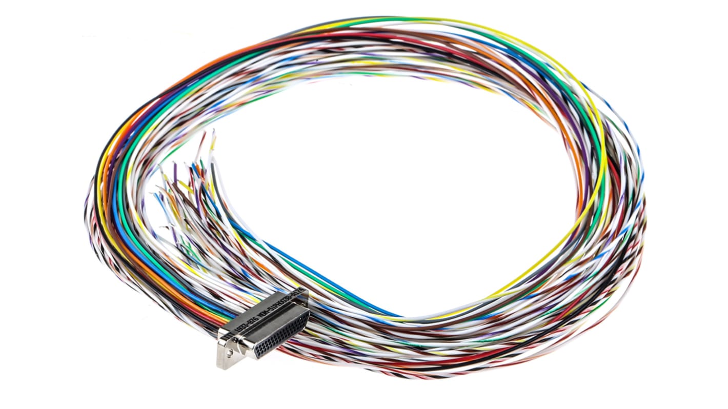 ITT Cannon MDM 51 Way Cable Mount D-sub Connector Plug, 1.27mm Pitch