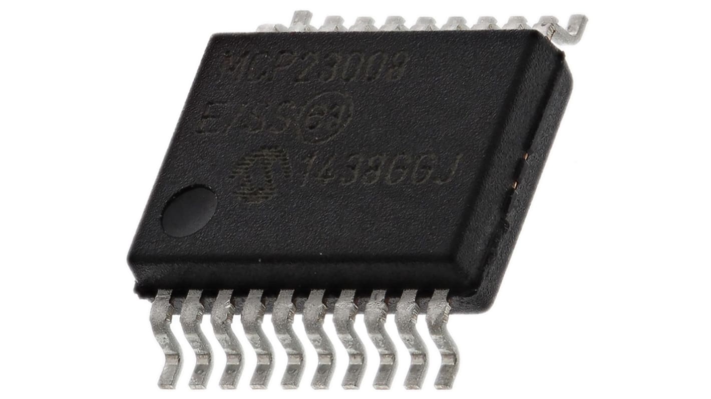 I/O expander, 8-csatornás, 1.7MHz, 20-tüskés, I2C, SSOP