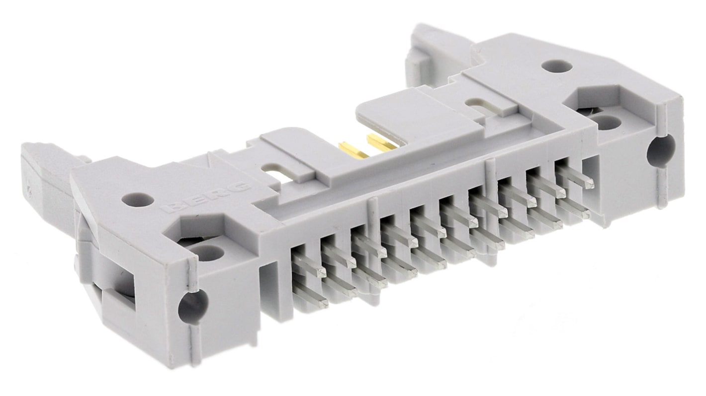 Conector macho para PCB Amphenol Communications Solutions serie Quickie de 20 vías, 2 filas, paso 2.54mm, para soldar,