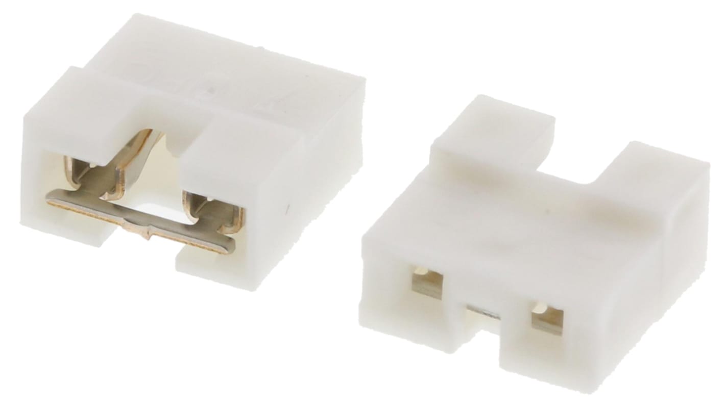 Amphenol Communications Solutions, Mini-Jump Jumper Female Straight White Open Top 2 Way 1 Row 2.54mm Pitch