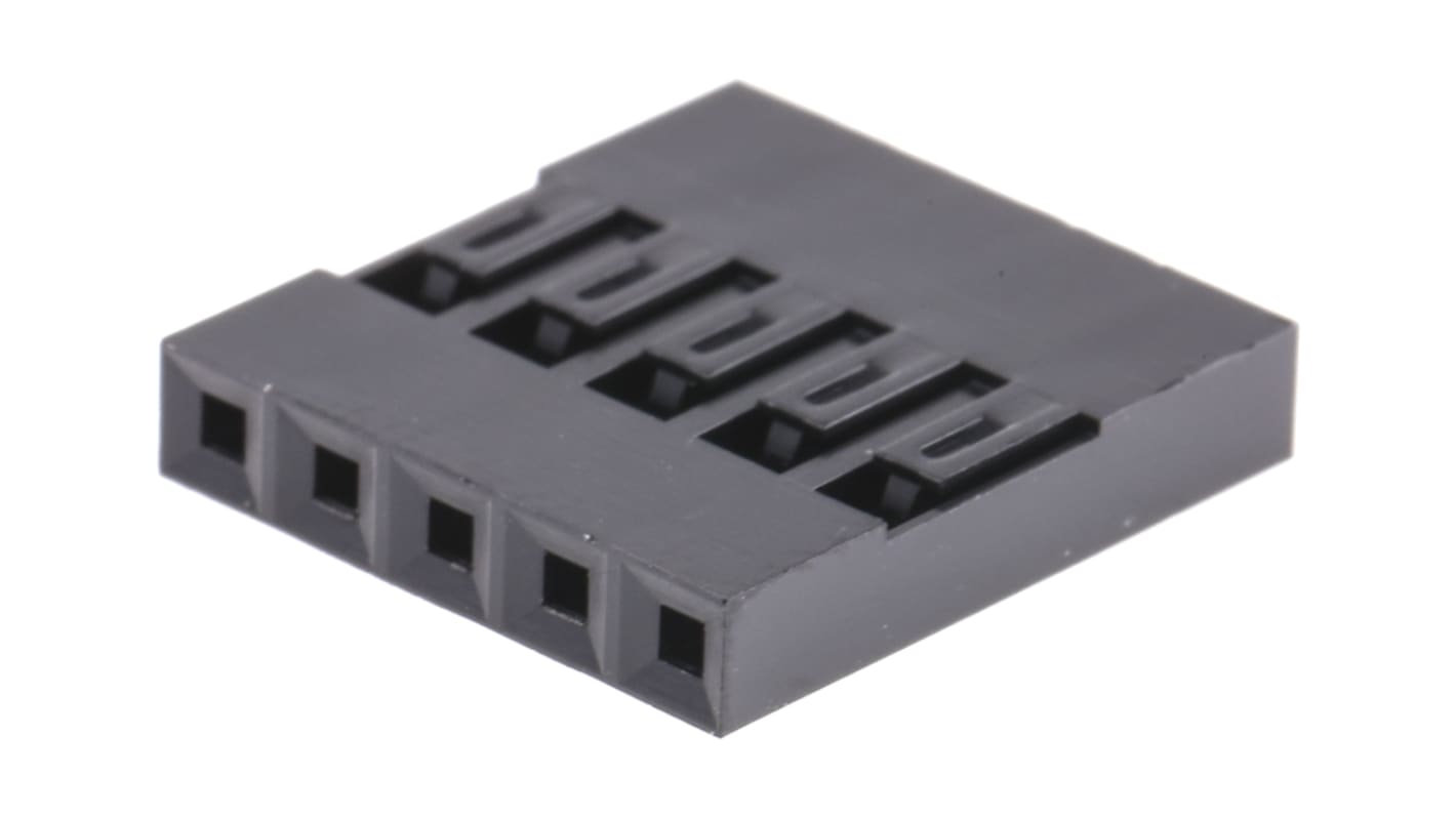 Amphenol Communications Solutions, Mini-PV Female Connector Housing, 2.54mm Pitch, 5 Way, 1 Row