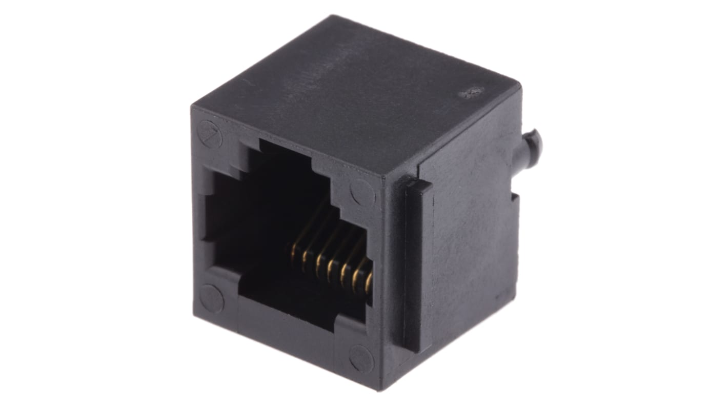 Amphenol ICC MOD JACK Series Female RJ45 Connector, Through Hole, Cat3