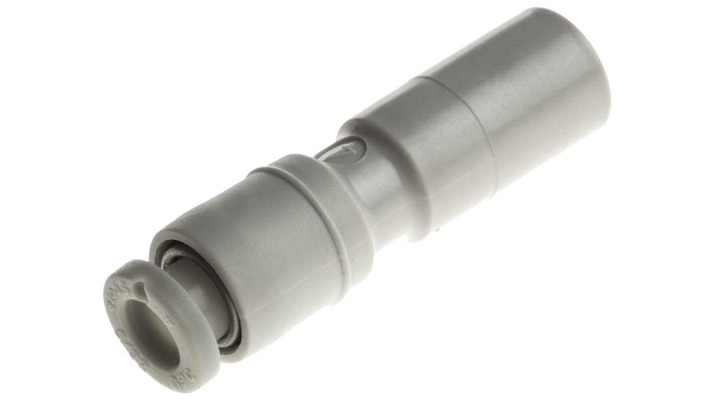 SMC KQ2 Series Straight Tube-to-Tube Adaptor, Push In 4 mm to Push In 8 mm, Tube-to-Tube Connection Style