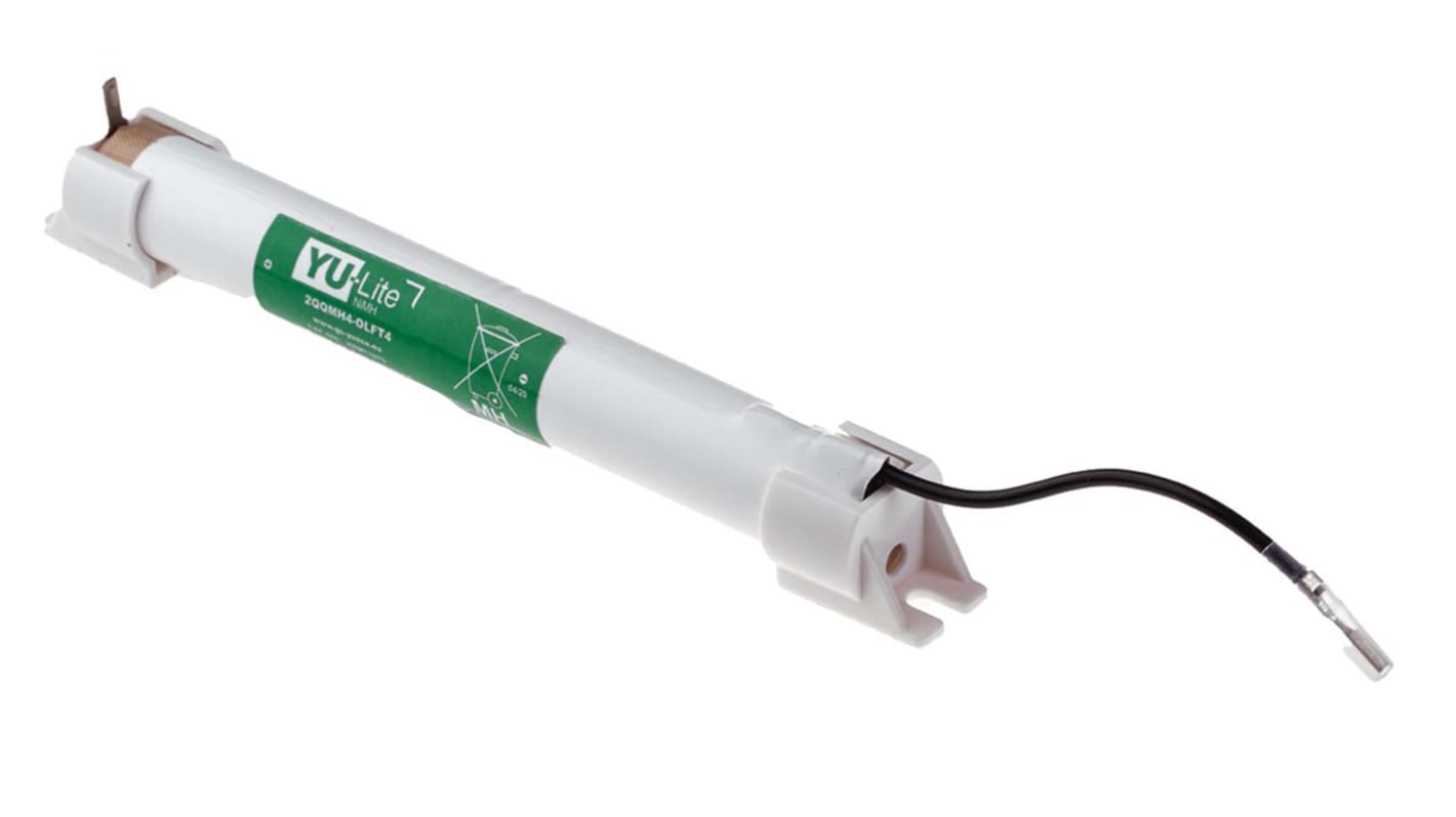 Pila recargable NiMH, 2.4V, 4Ah, YU-Lite NiMH, terminal