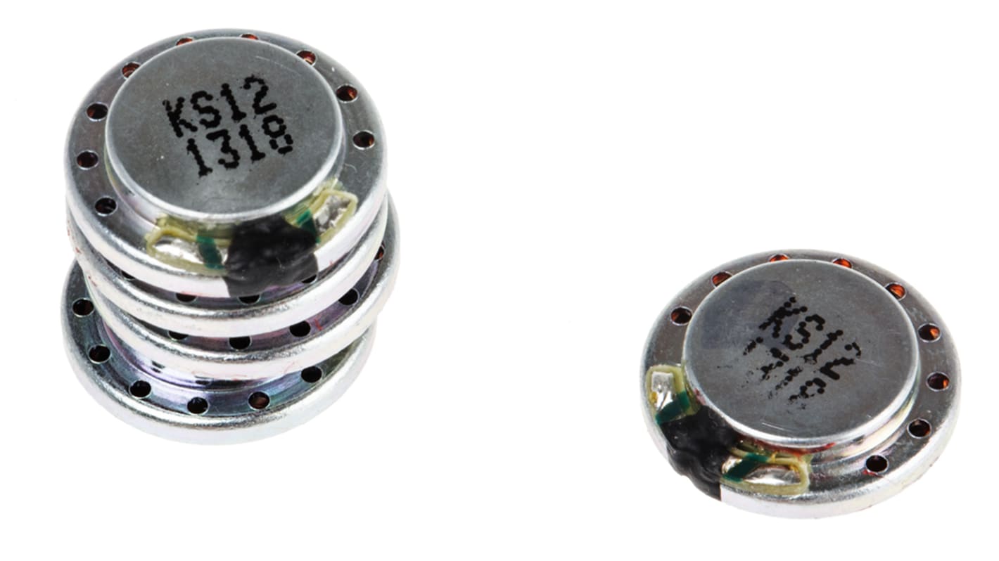 RS PRO, Miniaturehøjttaler, 0.5W, 8Ω, Diameter: 28mm