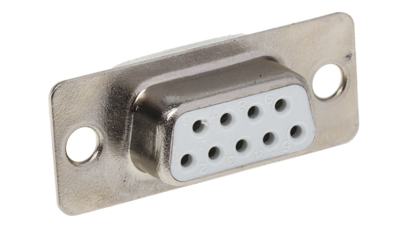 Wurth Elektronik 618 9 Way Cable Mount D-sub Connector Socket, 2.77mm Pitch