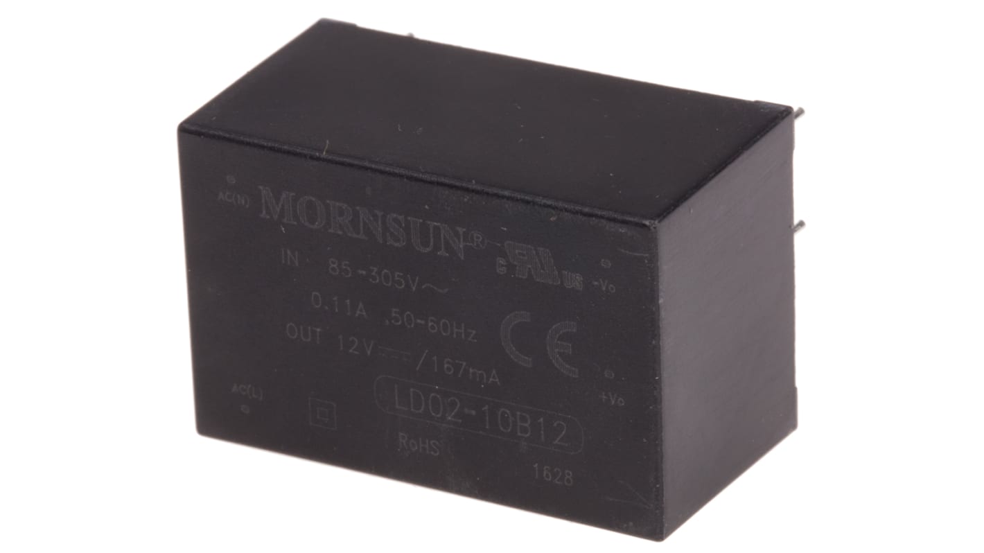 RS PRO Schaltnetzteil, AUS 12V dc / 167mA 2W, EIN 120 → 430 V dc, 85 → 305 V ac Gekapselt, PCB-Montage