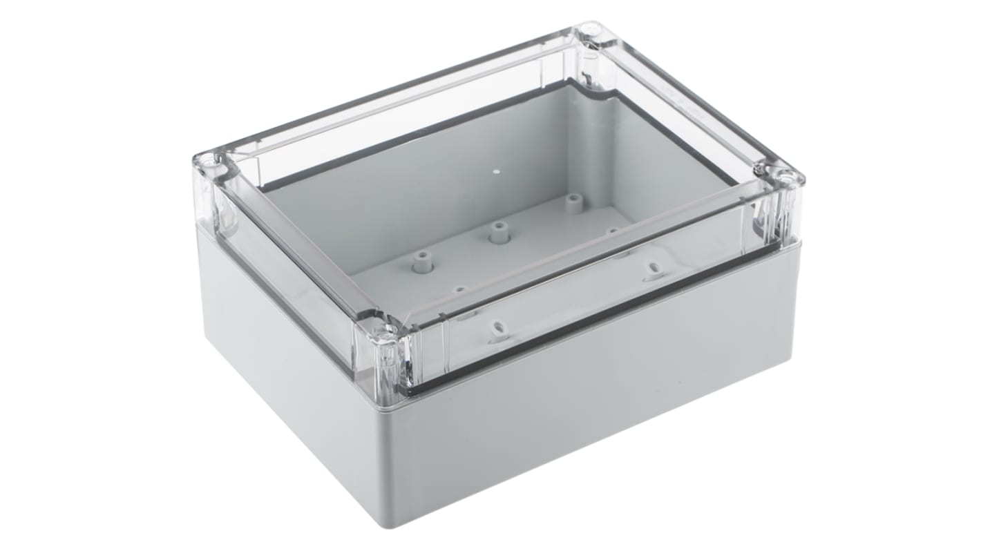 Spelsberg TG Series Grey Polycarbonate Enclosure, IP67, Transparent Lid, 202 x 152 x 90mm