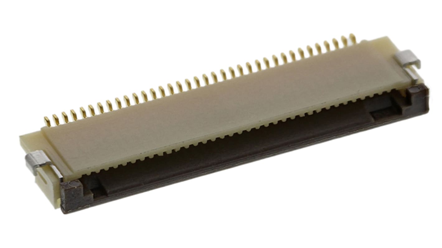 Connettore FPC Hirose, 36 via/e , 1 fila/e , passo 0.5mm, Femmina, Contatto inferiore ZIF, Montaggio superficiale