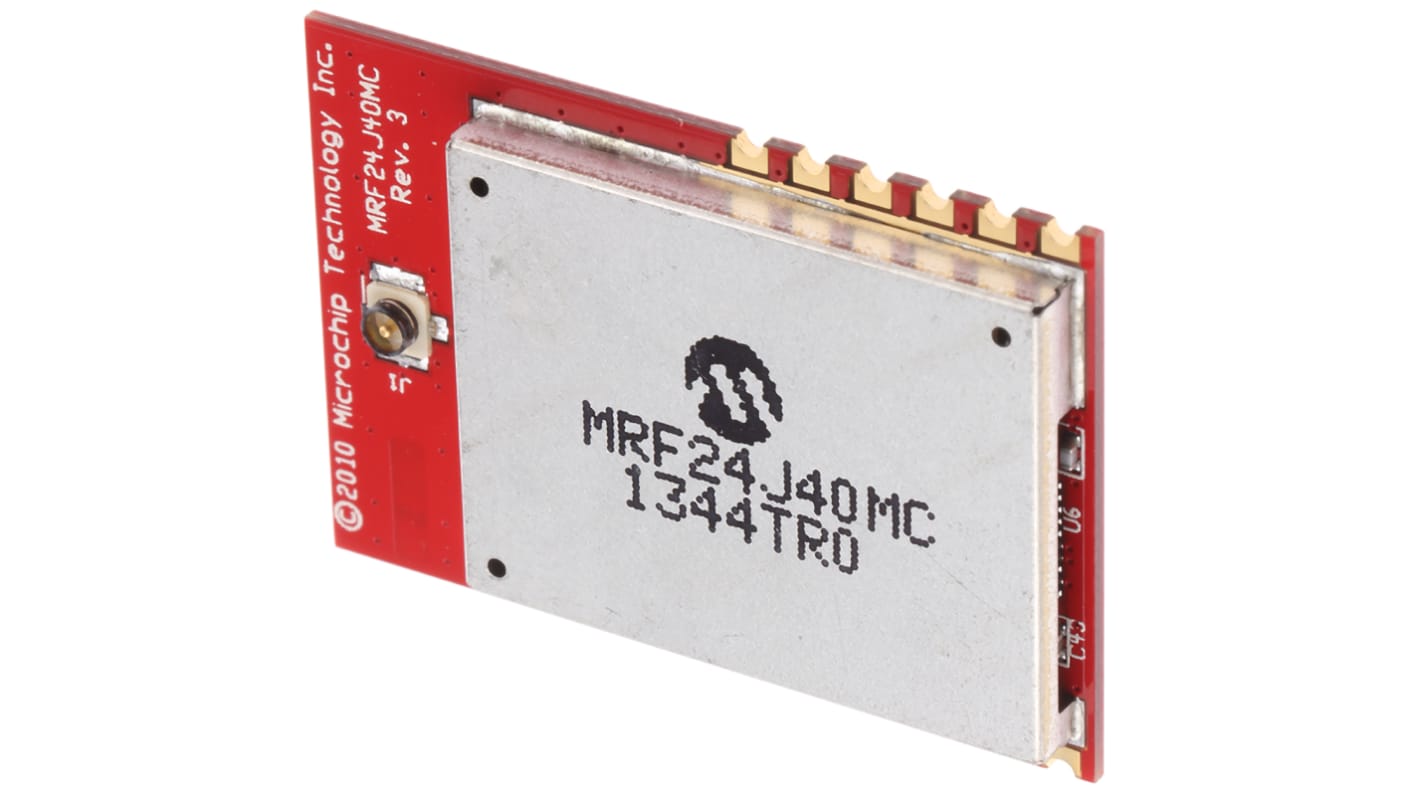 Microchip ZigBee Module for MiWi, ZigBee 2.4GHz MRF24J40MC-I/RM