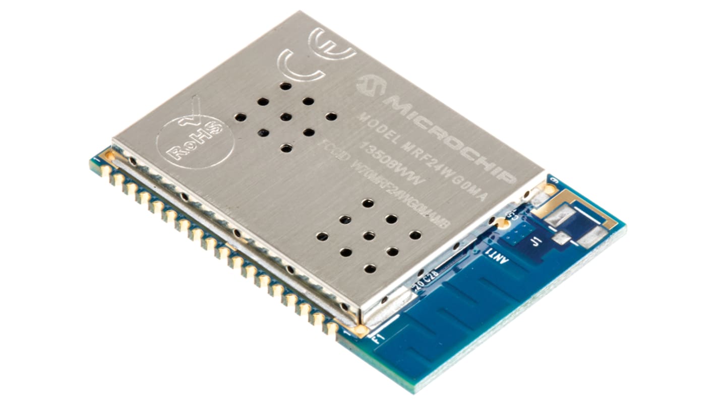 Módulo Transceptor RF Microchip MRF24WG0MA-I/RM, frecuencia 2.4GHz