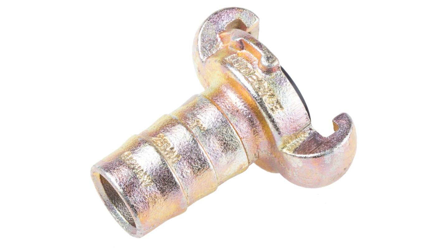 RS PRO Iron Male Pneumatic Quick Connect Coupling, 1 in Male NPT 1in Hose Barb