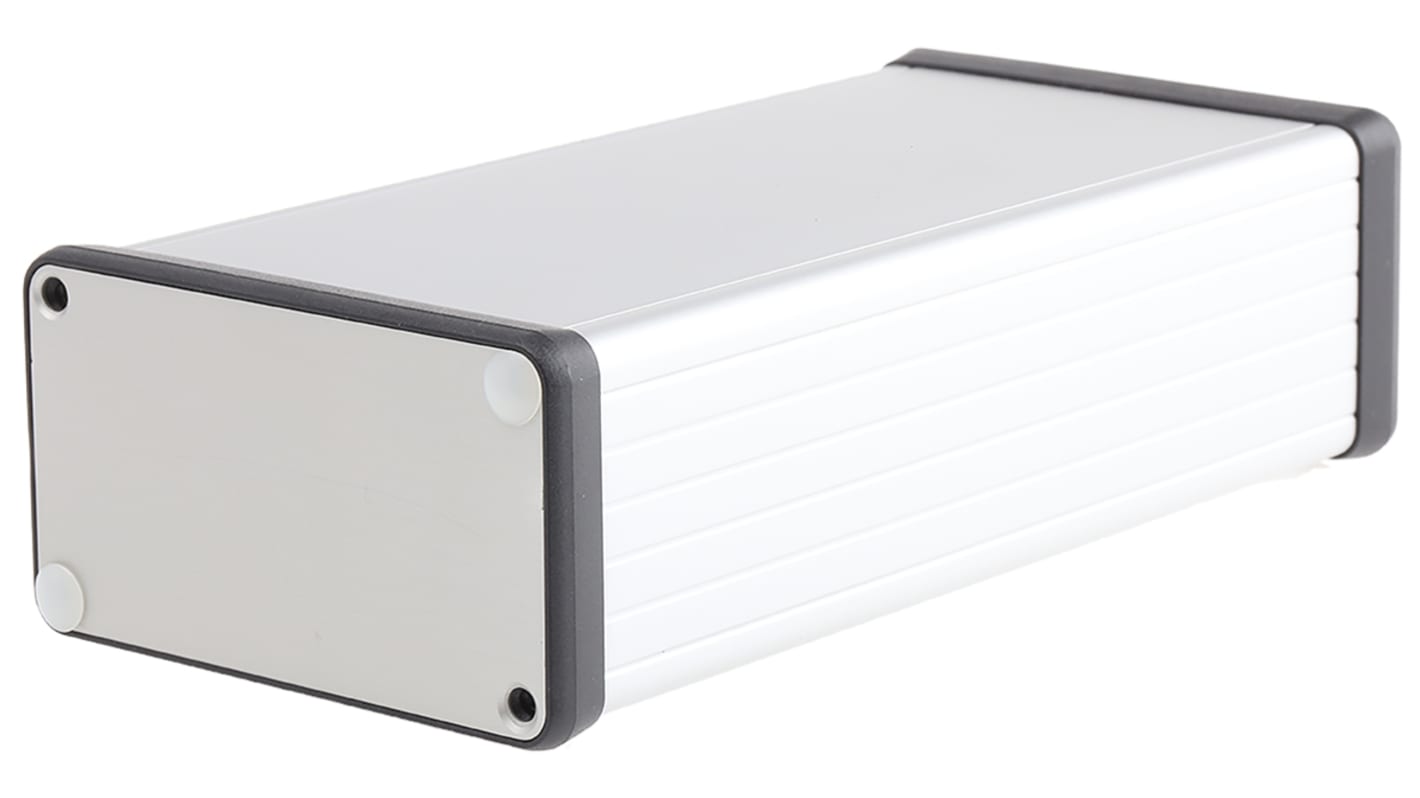 Caja Hammond de Aluminio Anodizado de plata, 160 x 78 x 43mm, IP54