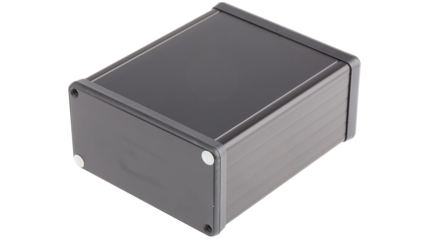 Boîtier Hammond 1455 en Aluminium, 120 x 103 x 53mm, Noir IP54