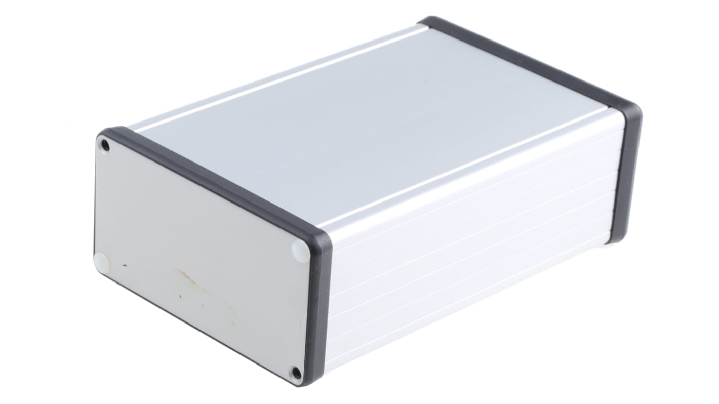 Caja Hammond de Aluminio Anodizado de plata, 160 x 103 x 53mm, IP54