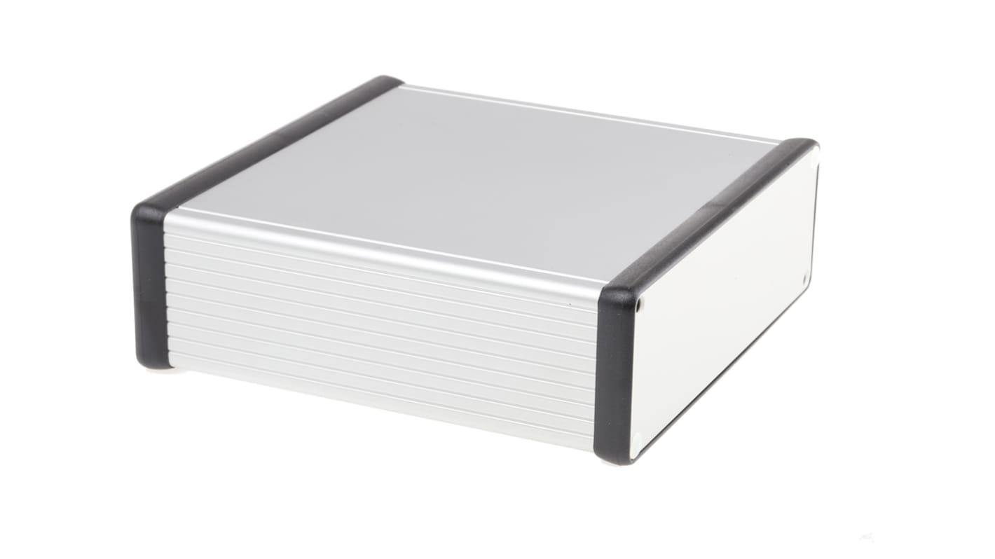 Caja Hammond de Aluminio Anodizado de plata, 160 x 165 x 52mm, IP54
