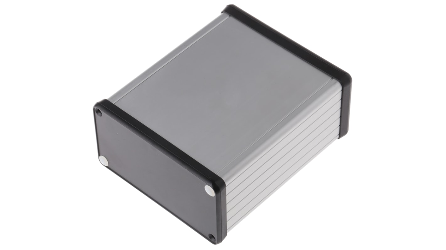 Caja Hammond de Aluminio Anodizado de plata, 120 x 103 x 53mm, IP54