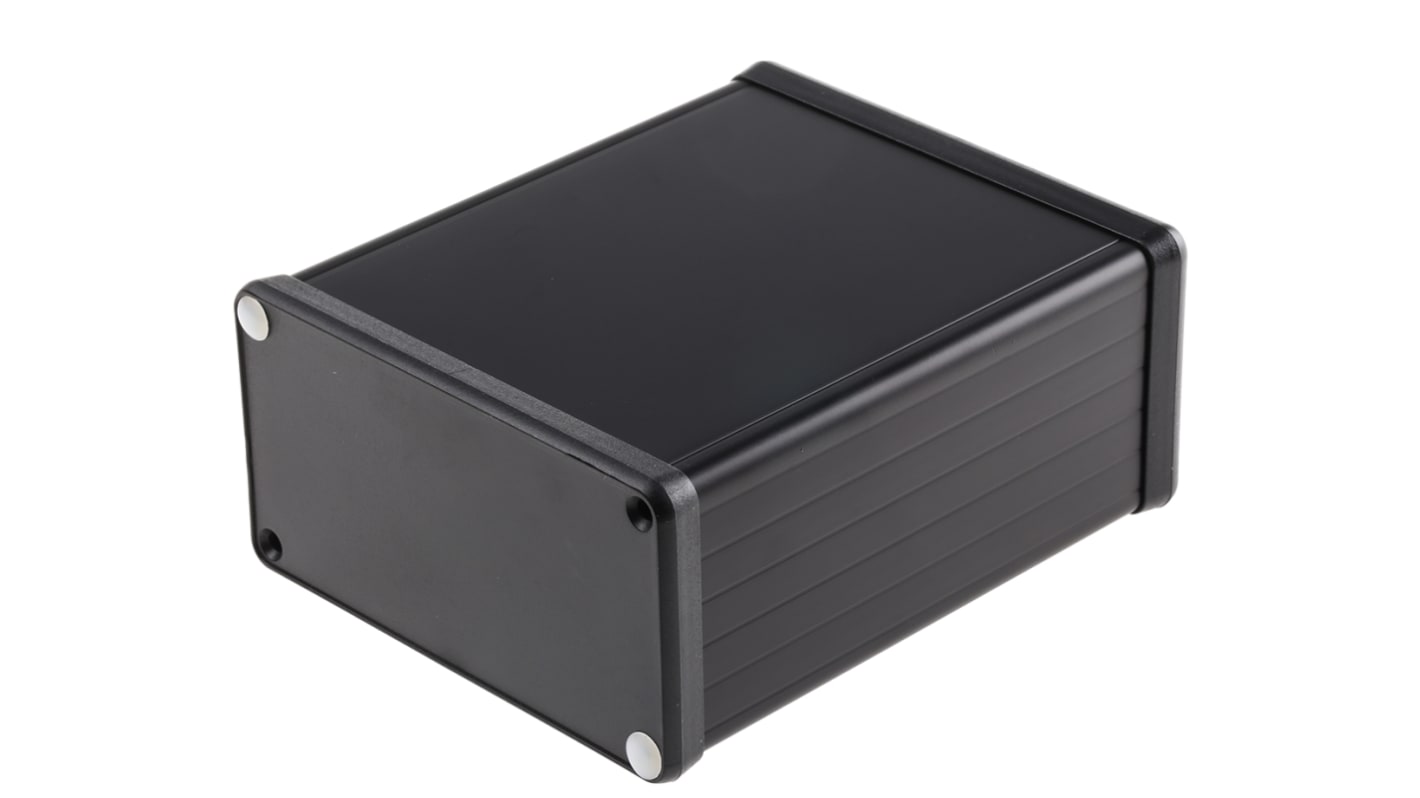 Boîtier Hammond 1455 en Aluminium, 120 x 103 x 53mm, Noir IP54