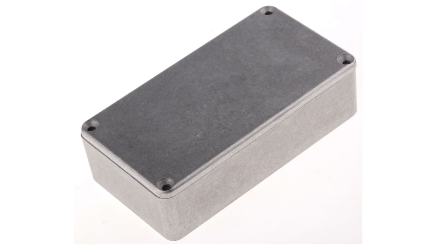 Hammond 1590 Series Natural Die Cast Aluminium Enclosure, IP65, Natural Lid, 112 x 60.5 x 31mm