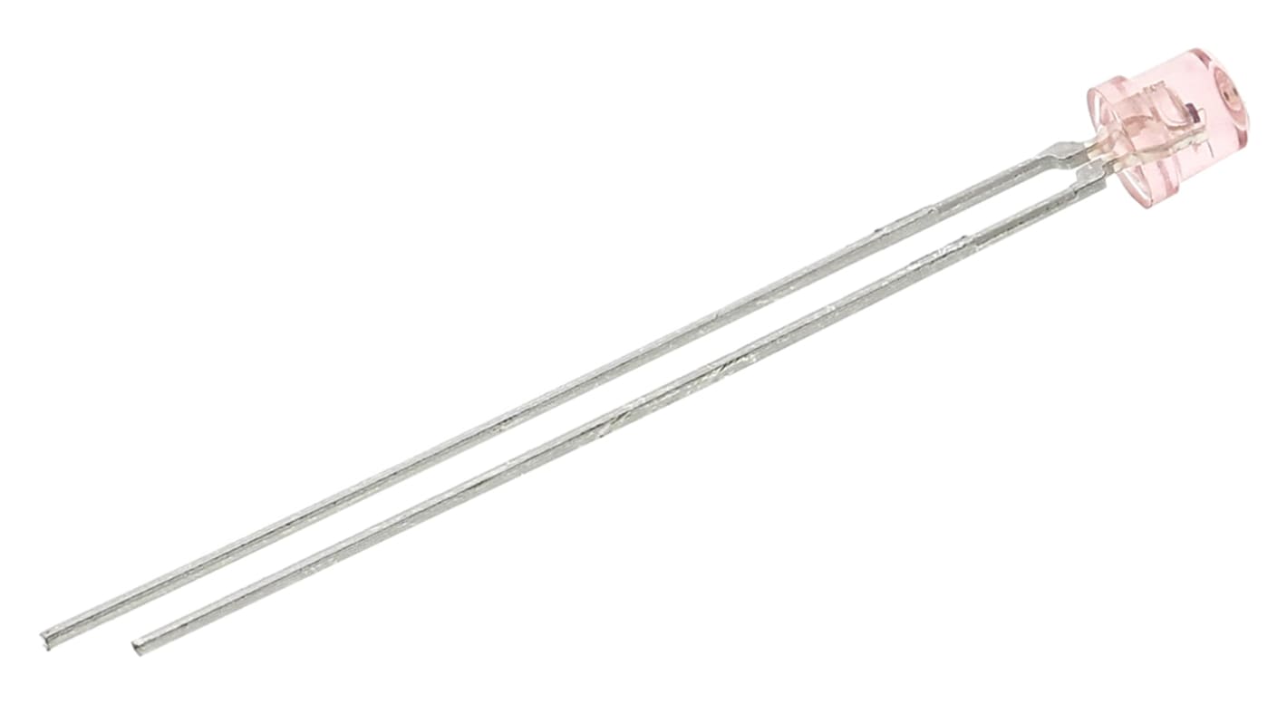 LED, THT, czerwona, 2-Pin, 2,2 V, Vishay