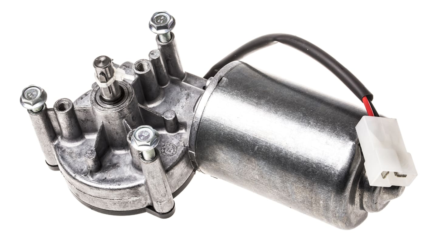 Egyenáramú hajtóműves motor 12 V DC Kefés hajtóműmotor, 70 ford./perc, 34 A, 6 A