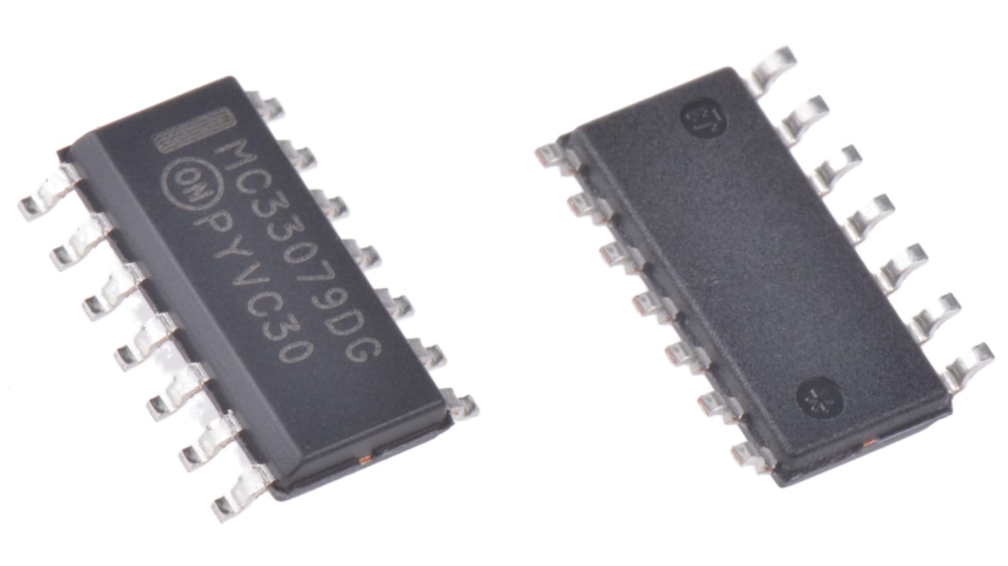 MC33079DR2G onsemi, Op Amp, 16MHz 100 kHz, 14-Pin SOIC