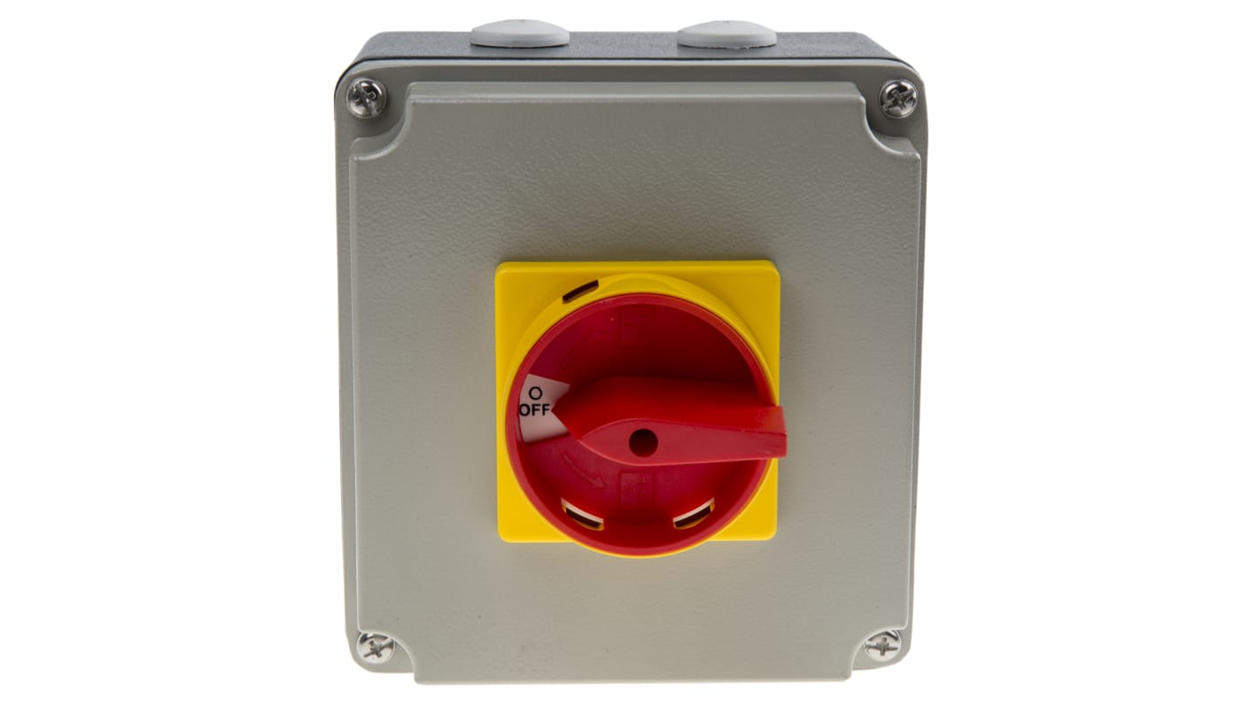 RS PRO 4P Pole Panel Mount Isolator Switch - 32A Maximum Current, 15kW Power Rating, IP65