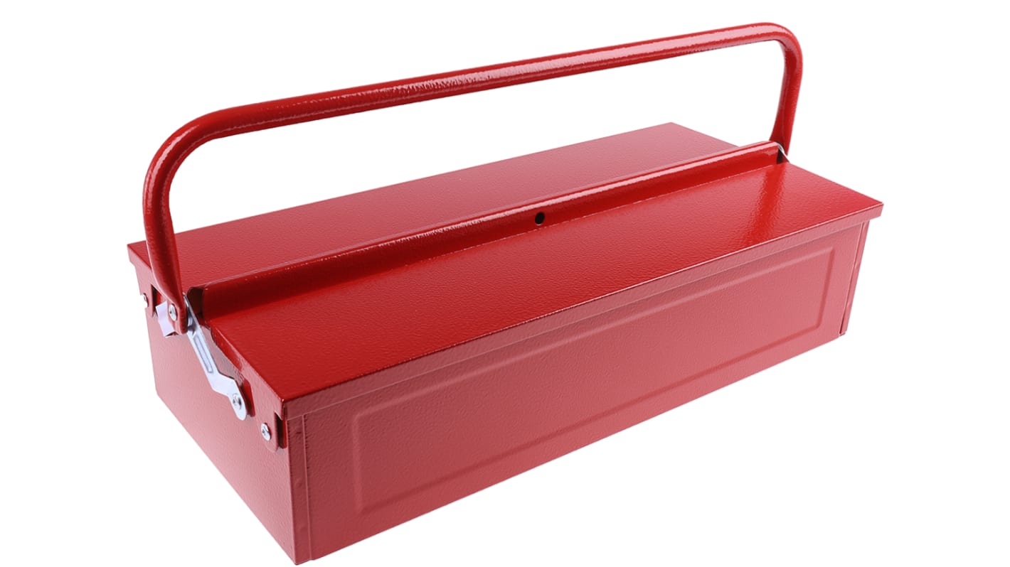 RS PRO Barn Style Metal Tool Box, 450 x 215 x 130mm RS