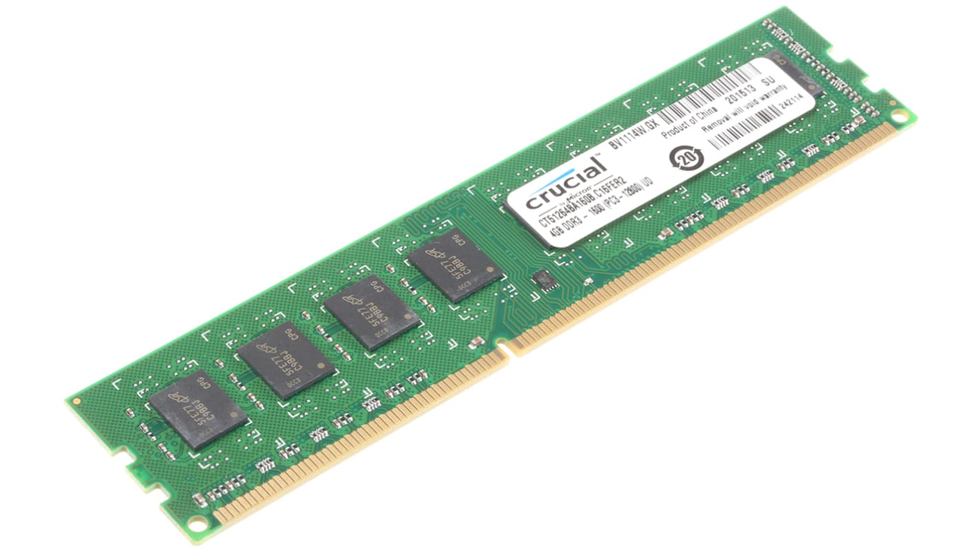 Scheda RAM Da tavolo, server Crucial 4 GB, 1600MHz