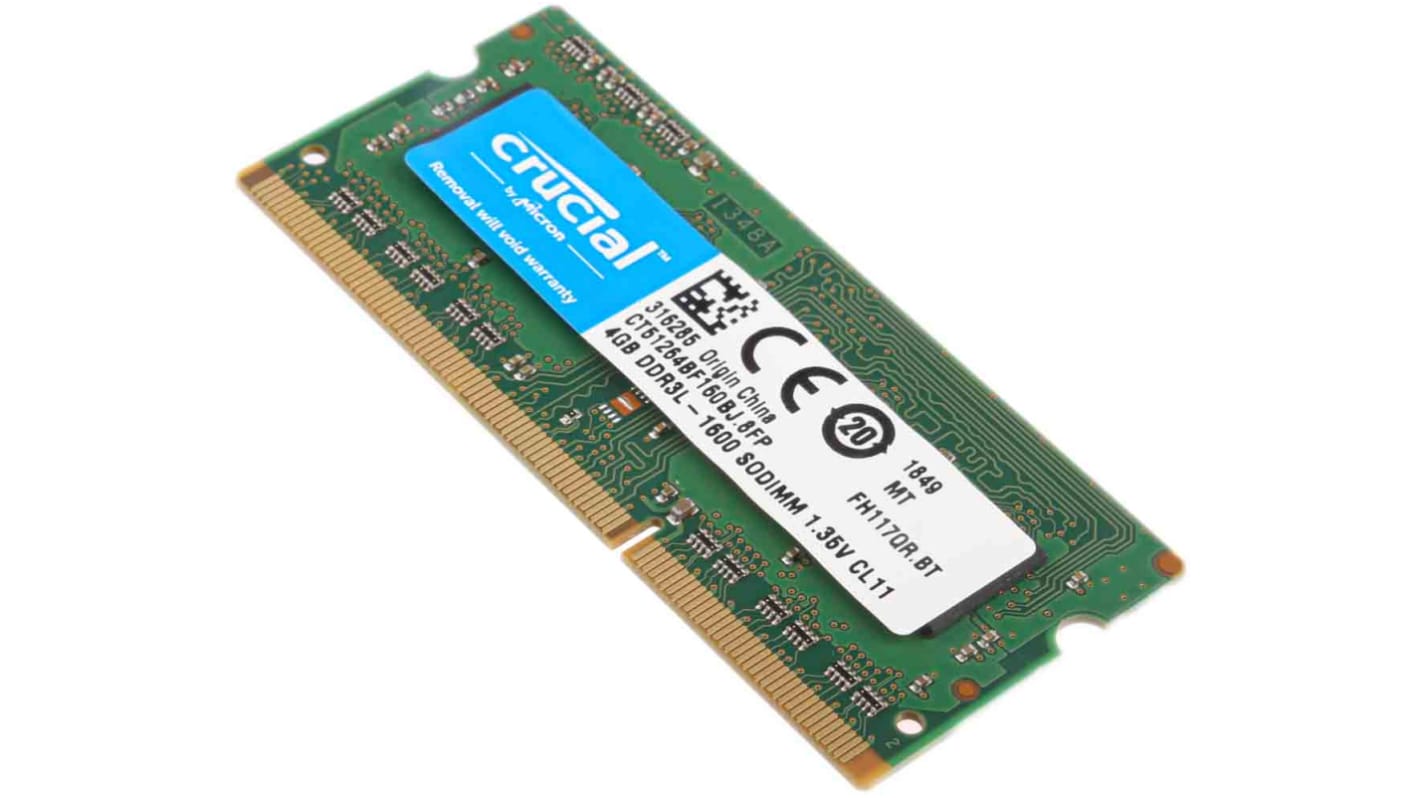 RAM (ランダムアクセスメモリ） Crucial 4 GB