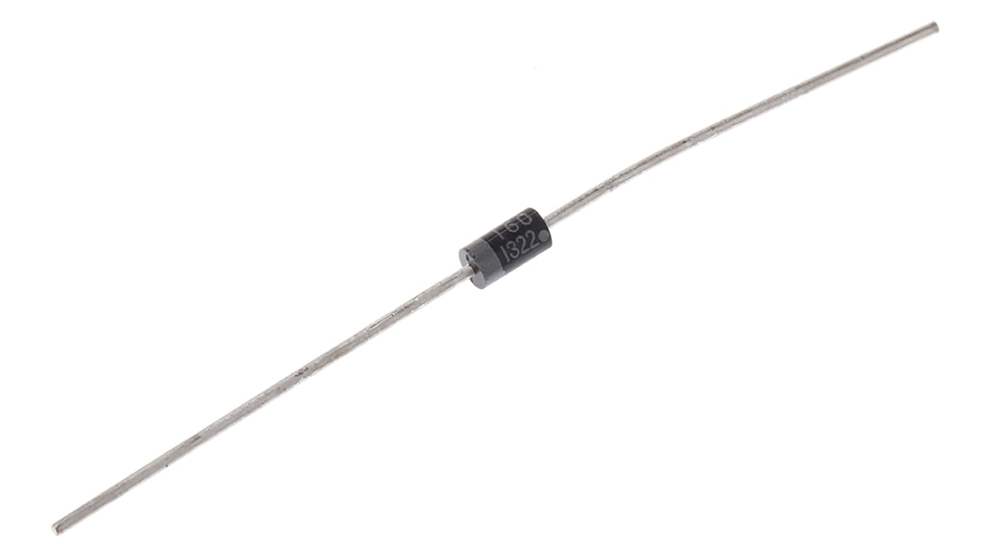 onsemi THT Diode , 600V / 1A, 2-Pin DO-41
