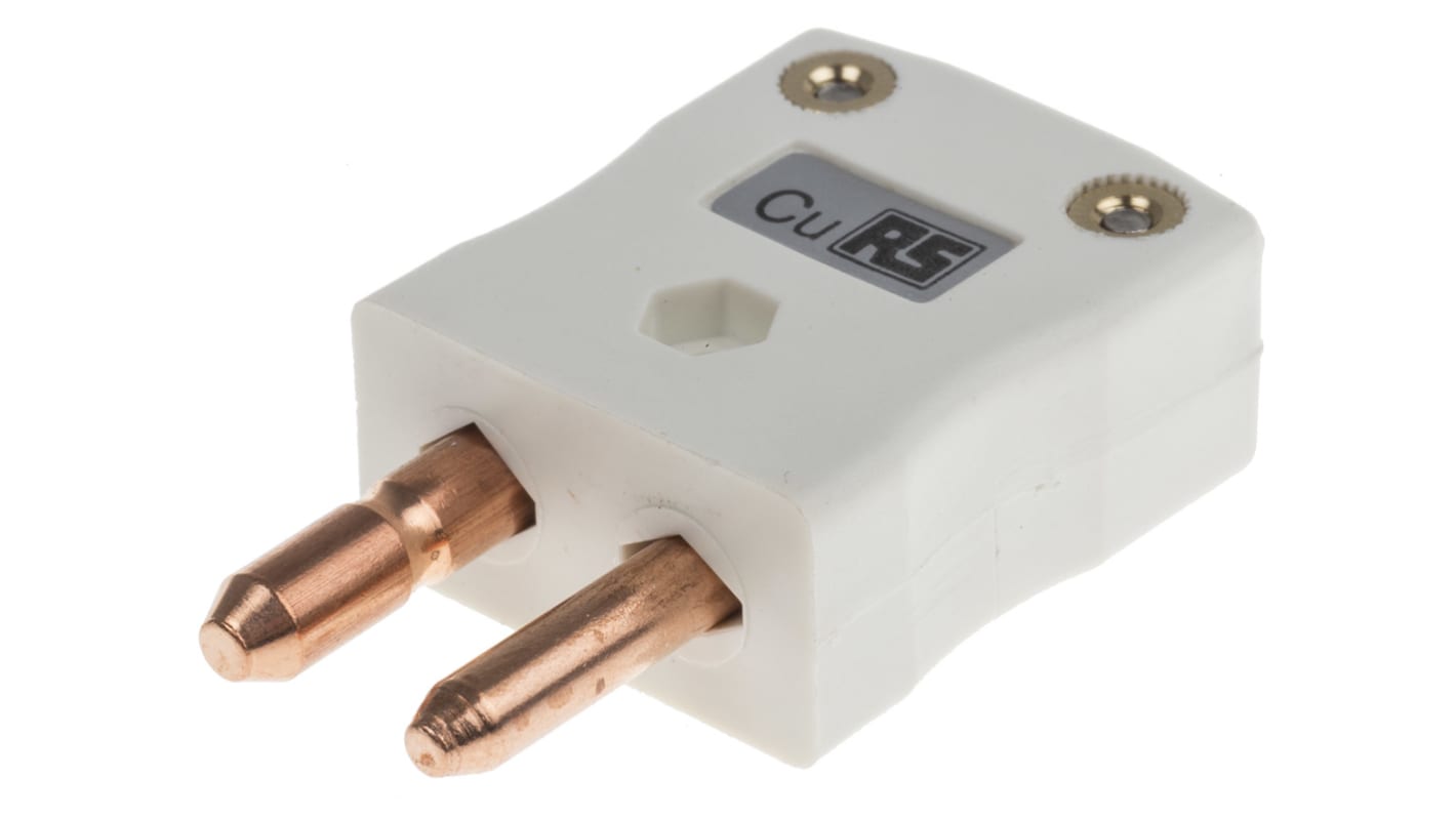 RS PRO In-Line Thermocouple Connector for Use with Type CU Thermocouple, Standard Size, IEC Standard