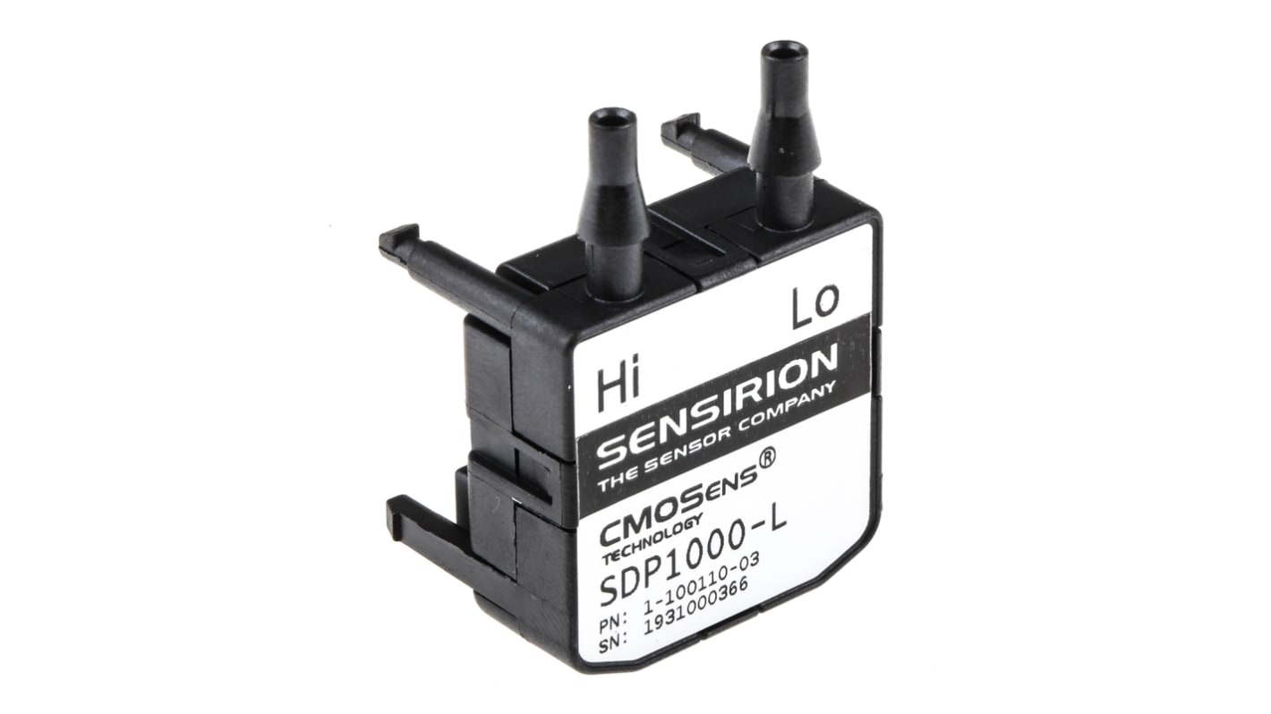 Sensirion SDP1000 Differenz Drucksensor -20Pa bis 500Pa, Analog 0,25 → 4 V, für Luft, nicht aggressives Gas