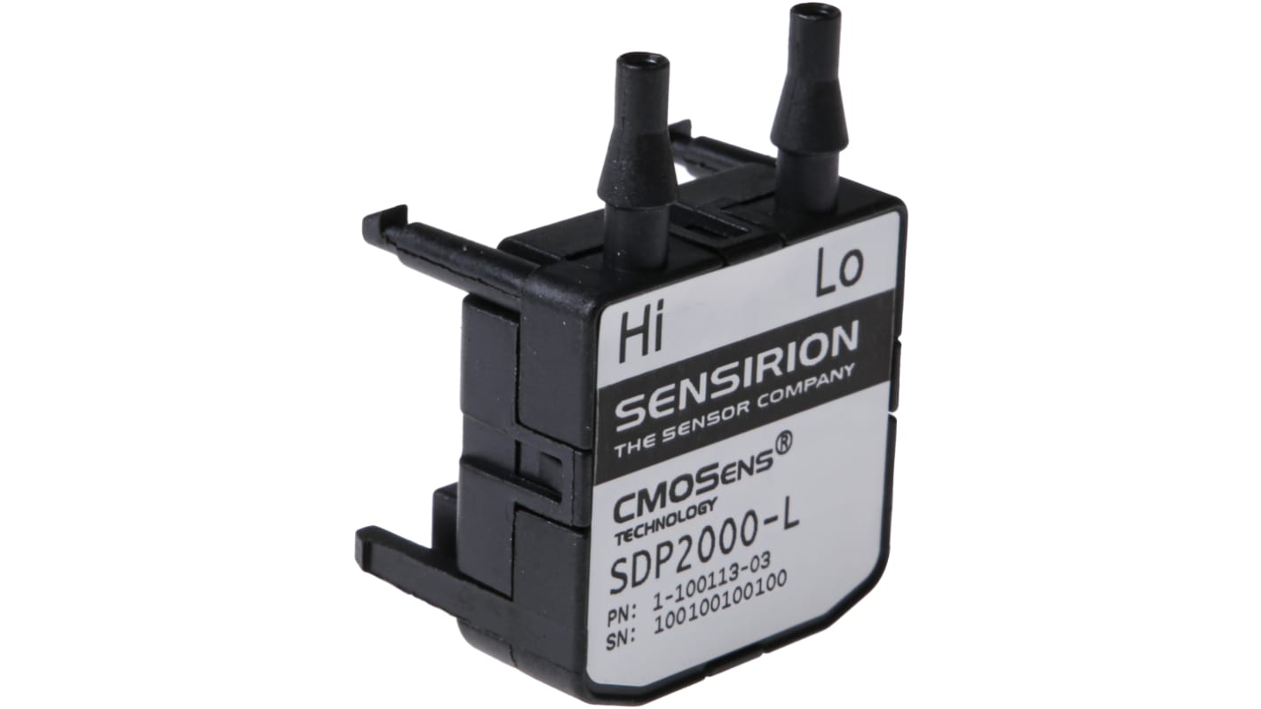 Sensirion SDP2000 Series Pressure Sensor, -100Pa Min, 3500Pa Max, Analogue Output, Differential Reading