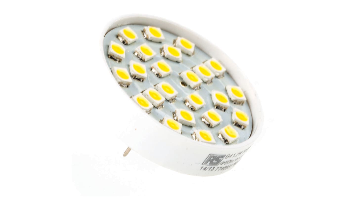 LED Stiftsockel, 8 → 16 V ac/dc / 1,5 W, 110 lm 3000K, Ø 31mm, G4-Sockel