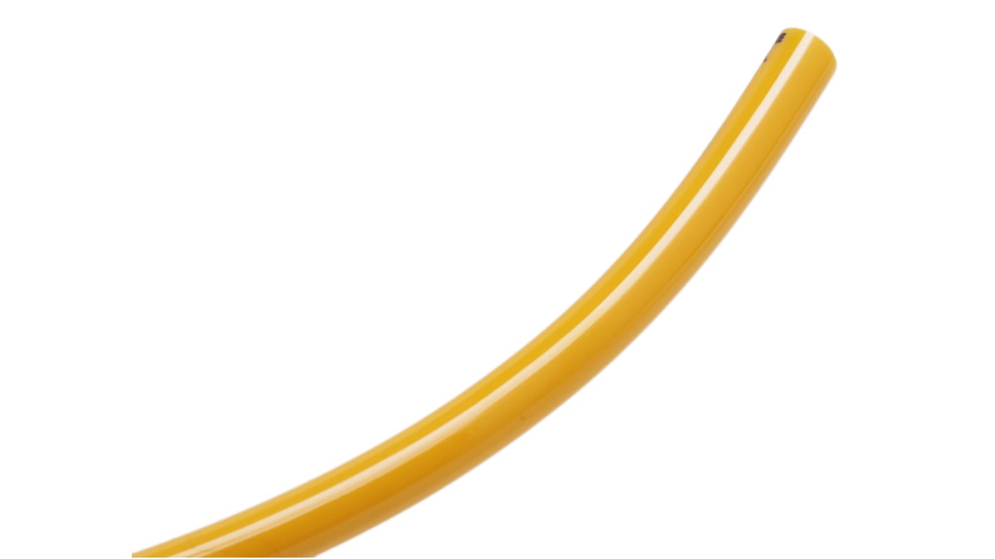 RS PRO Compressed Air Pipe Yellow Polyurethane 6mm x 30m US98A Series