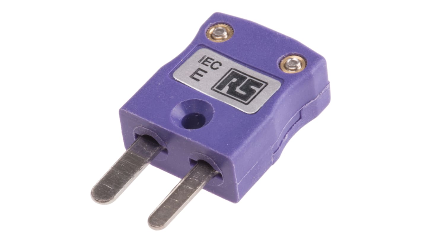 RS PRO In-Line Thermocouple Connector for Use with Type E Thermocouple, Miniature Size, IEC Standard