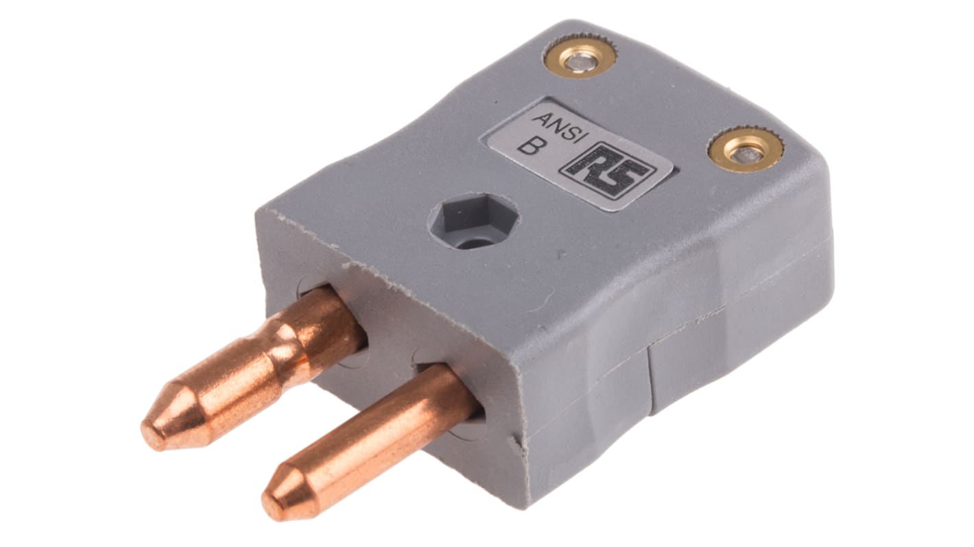 RS PRO In-Line Thermocouple Connector for Use with Type B Thermocouple, Standard Size, IEC Standard