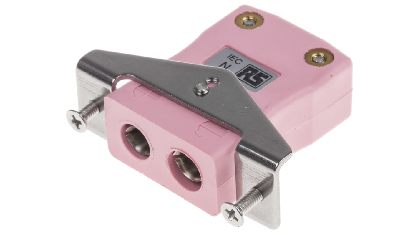 RS PRO Panel Mount Thermocouple Connector for Use with Type N Thermocouple, Standard Size, IEC