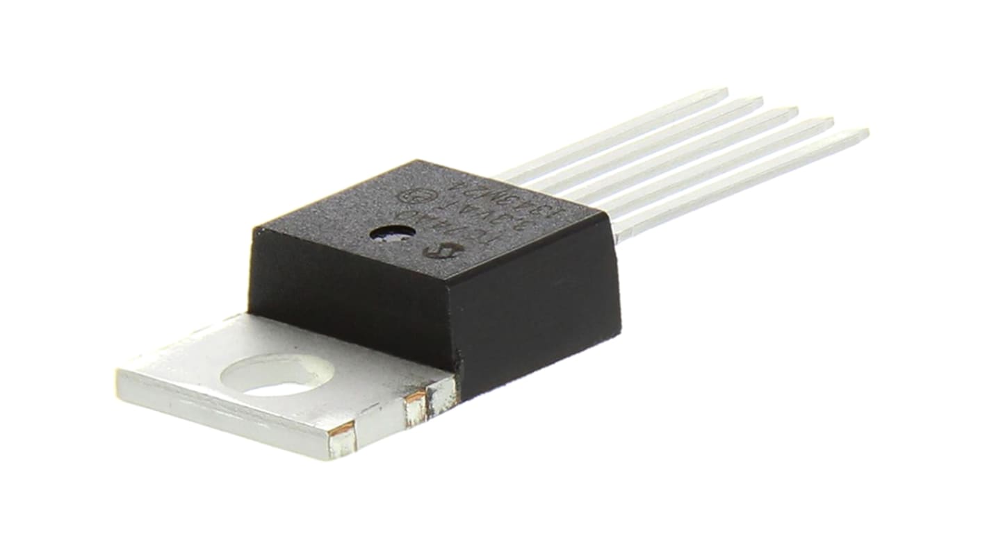 Microchip 温度センサ IC, ±3°C, シリアル-I2C, SMBus, 5-Pin TO-220