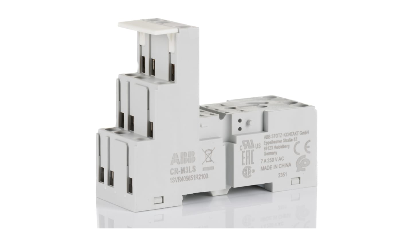 ABB リレーソケット 基板実装 CR-P/M, 1SVR405651R2100 CR-M3LS