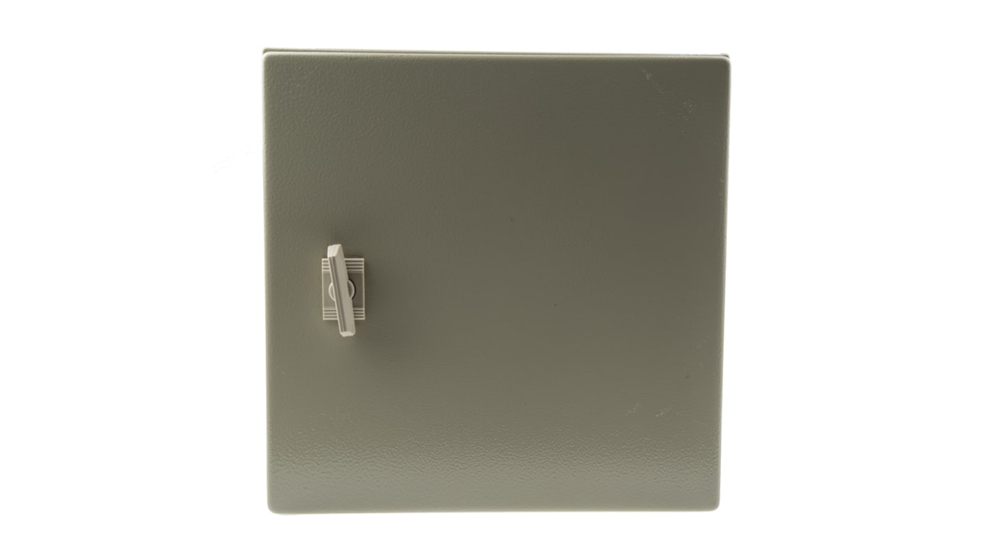 Caja de pared RS PRO de Acero RAL 7032, con placa de montaje, 300 x 300 x 210mm, IP66