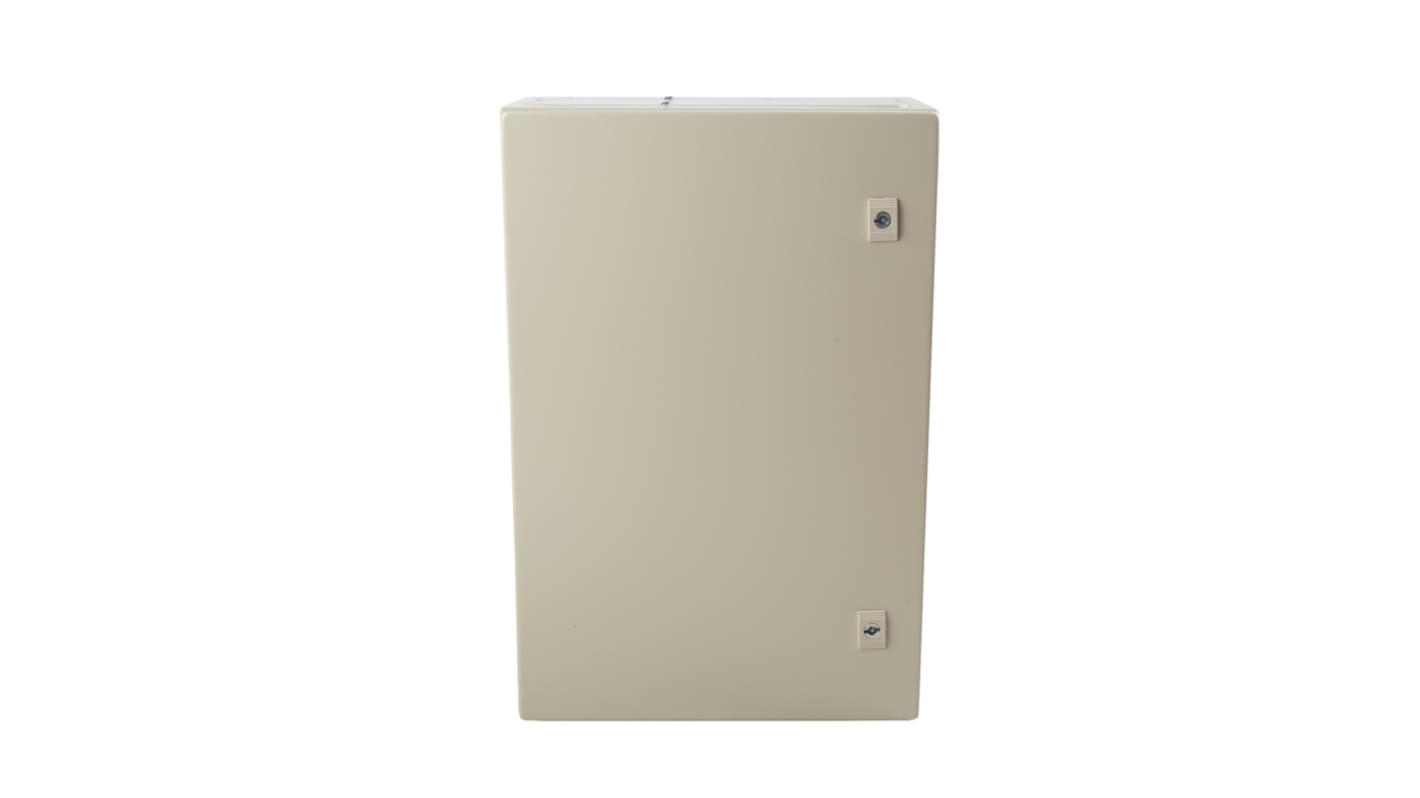 Caja de pared RS PRO de Acero RAL 7032, con placa de montaje, 600 x 400 x 210mm, IP66