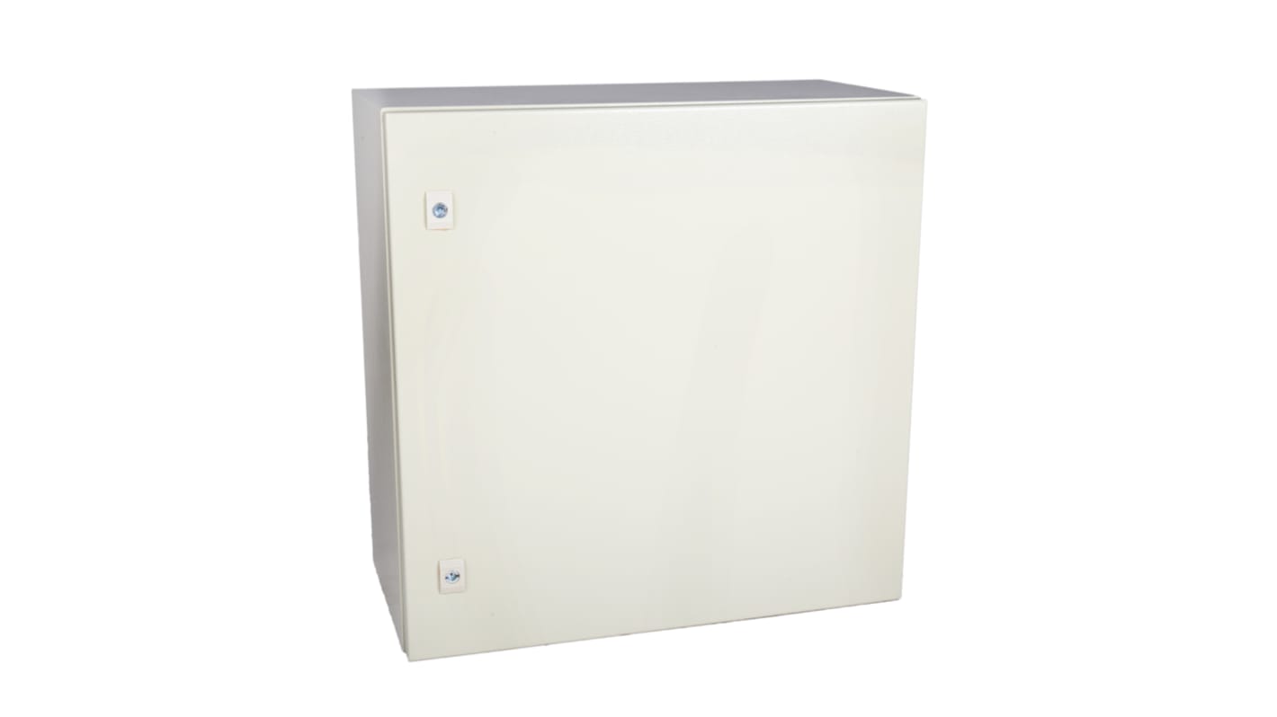 Caja de pared RS PRO de Acero RAL 7032, con placa de montaje, 600 x 600 x 300mm, IP66