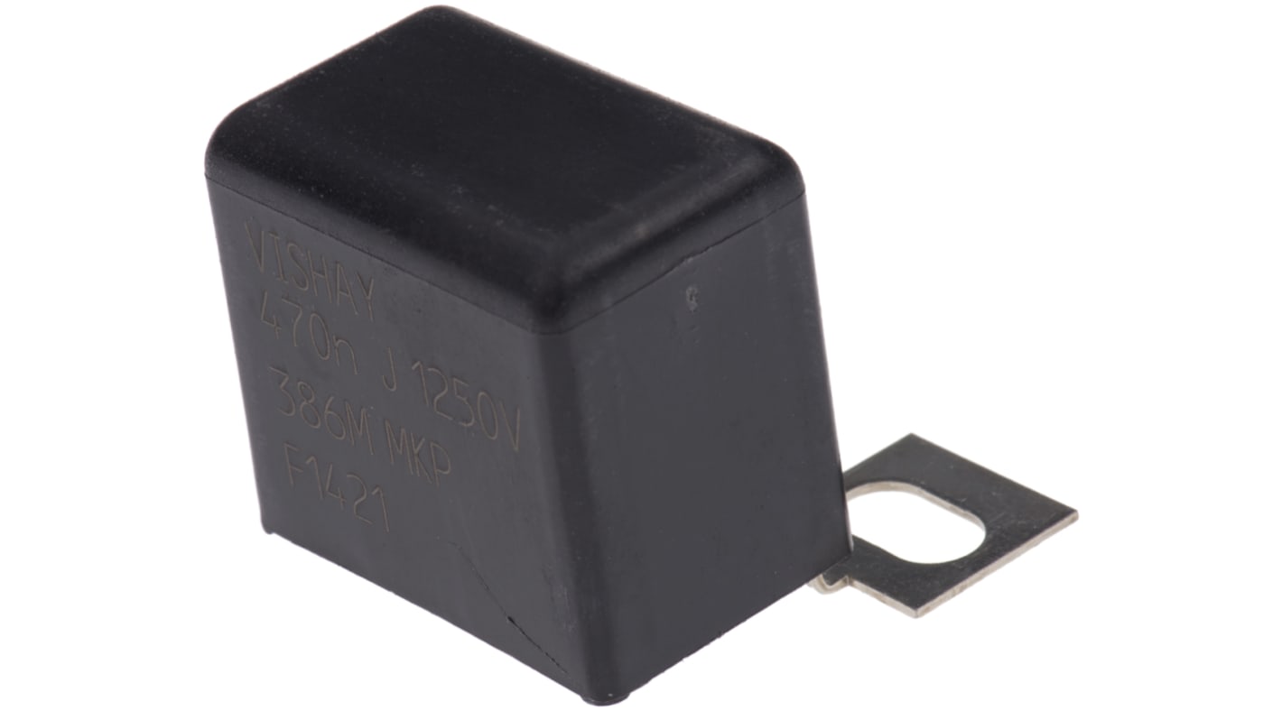 Vishay MKP386M Polypropylene Film Capacitor, 1.25kV dc, ±5%, 470nF, Screw Mount