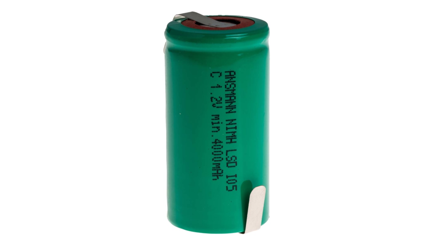 Ansmann Genopladeligt C-batteri 1.2V NiMH Ja Tags Terminal, 4.5Ah