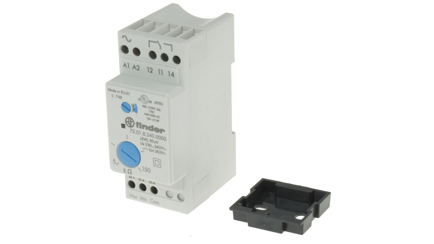 Finder Level Monitoring Relay, 1 Phase, SPDT, DIN Rail