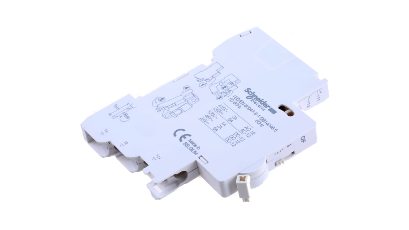 Contatto ausiliario Schneider Electric, 1 contatto, 1CO, per guida DIN, serie iC60